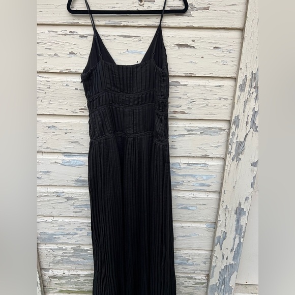 NWT BANANA REPUBLIC JACQUI PLEATED Prom Formal Event Little Black MAXI DRESS 12T - Picture 10 of 14